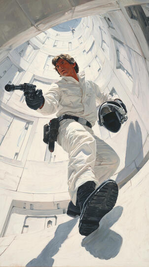 Han Solo - embarking on a another high-risk, impossible-odds rescue