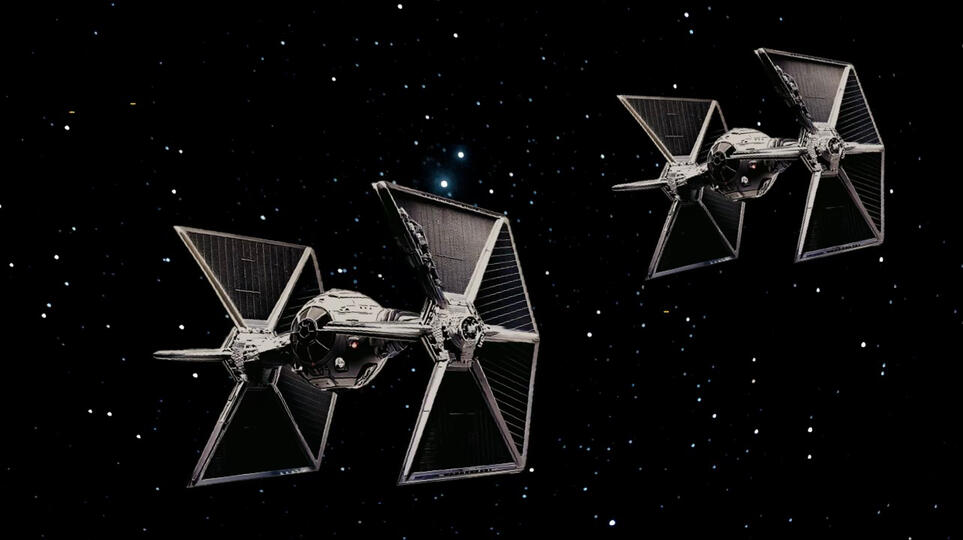 New TIE fighters - with greater visibility and firepower, the backbone of the Imperial Resurgence